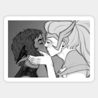 Catradora kiss Sticker